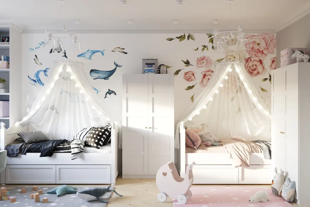 دکوراسیون اتاق خواب مشترک / 4 ایده برای اتاق مشترک