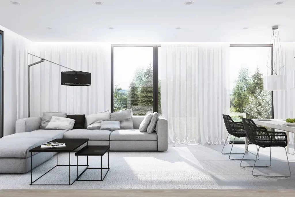 دکوراسیون سفید و طوسی/ 7 ایده ترند برای تم طوسی سفید!