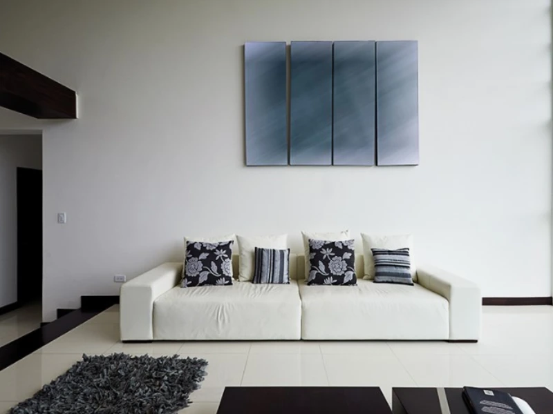 رنگ قرنیز برای دیوار سفید برای یک دکور لوکس و لاکچری