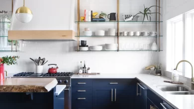ایده های جذاب و کاربردی برای دکور آشپزخانه ساده بدون کابینت