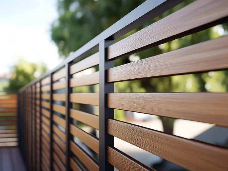  نرده‌های چوبی با طرح‌های افقی